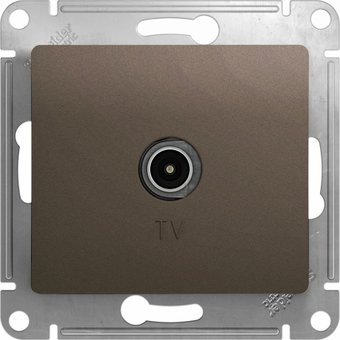 Розетка телевизионная Systeme Electric Glossa GSL000891 (шоколад)