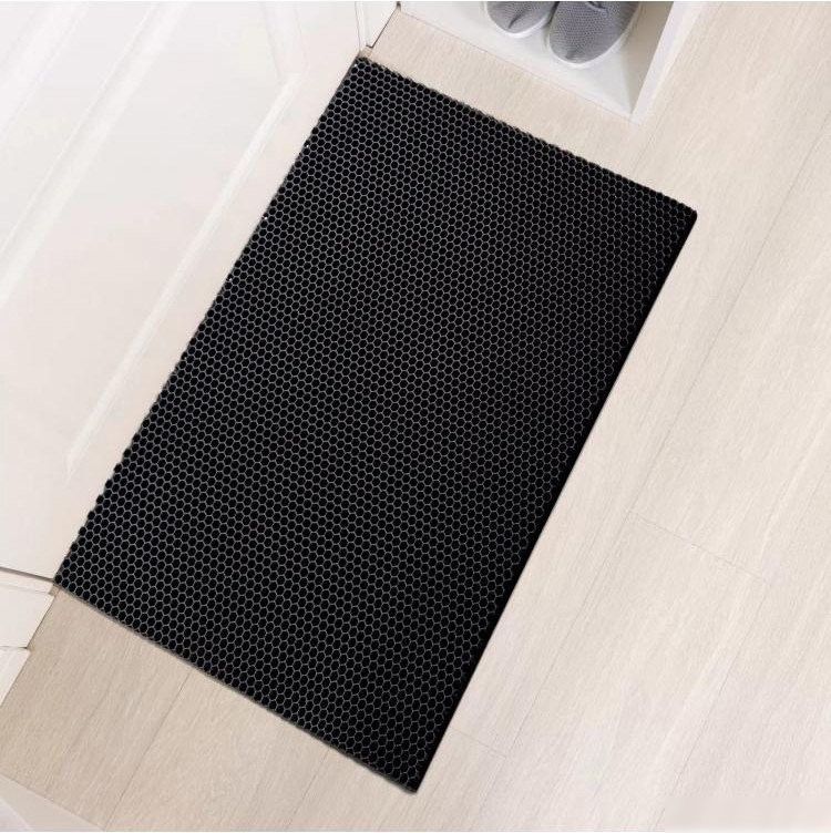 Придверный коврик Venera Home EVA Соты 50х67 (черный)