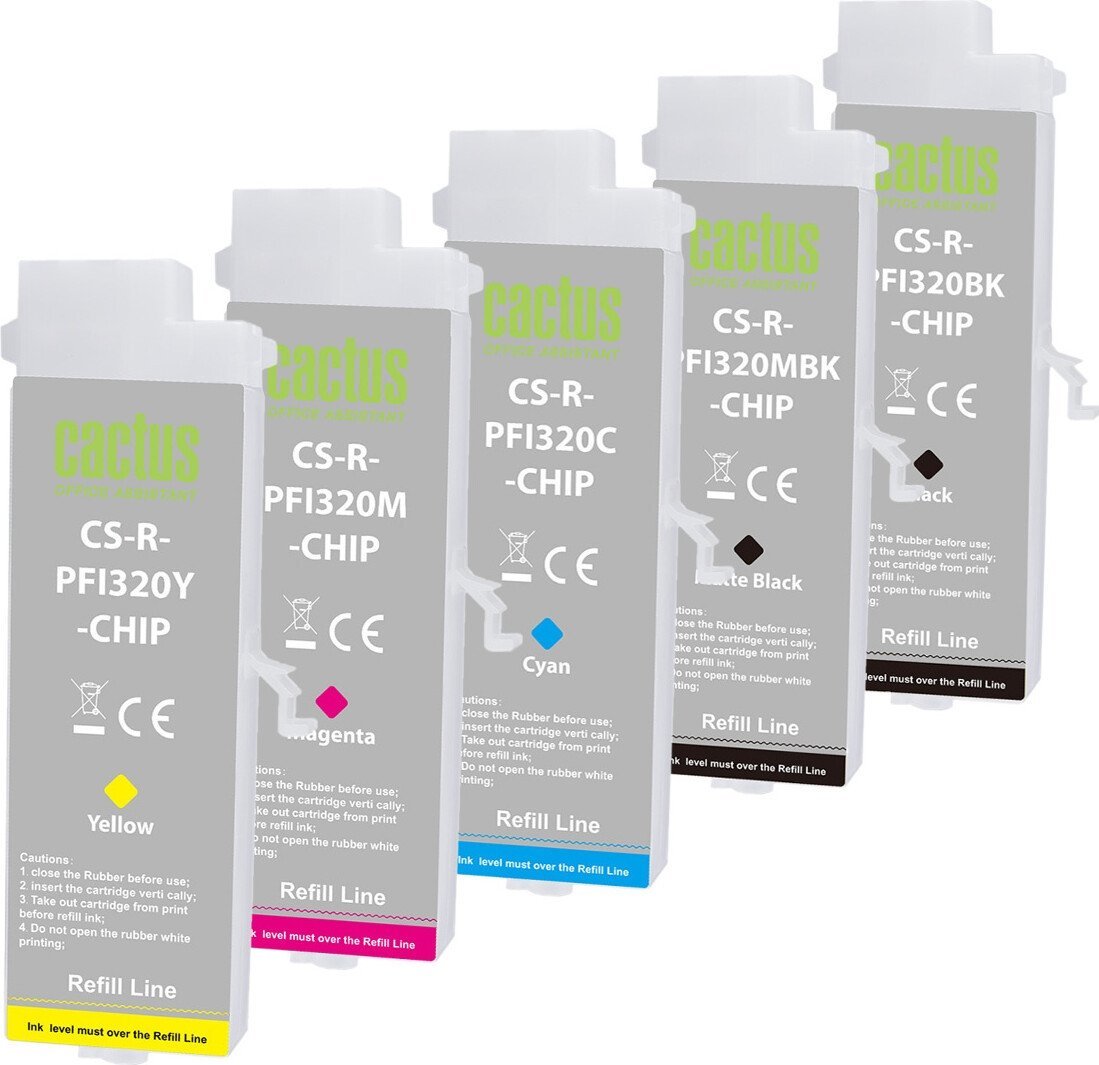Картридж CACTUS CS-R-PFI320SET-CHIP