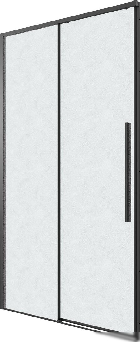 Душевая дверь Grossman Galaxy 80x195 1/2.K33.01.80L.21.02 (черный матовый/стекло шиншилла)