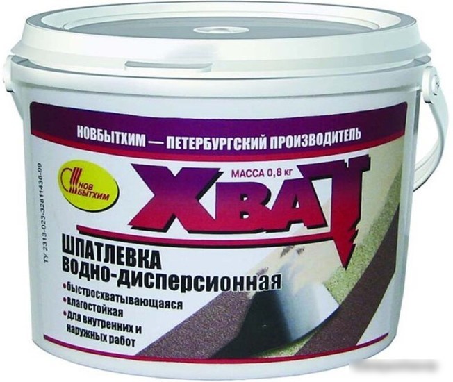 Шпатлевка Новбытхим Хват (800 г) Шпатлевка Новбытхим Хват (800 г)