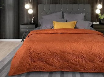 Покрывало Bellissimo Arti 140х200 2519100514-44Lt (листья терракот)