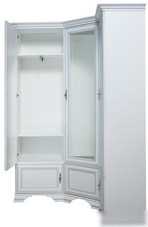 Шкаф распашной BRW Kentaki S320-SZFN5D (белый)