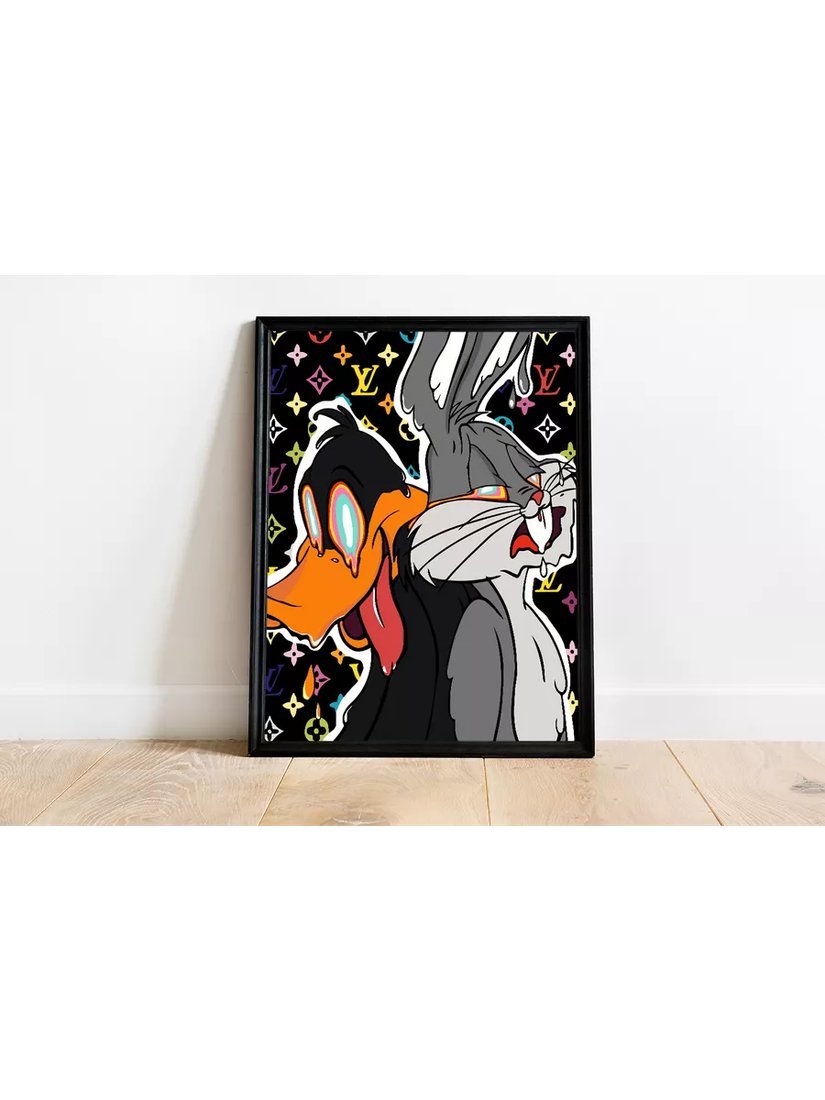 Картина по номерам PaintLine Даффи Дак и Багз Банни PL-00307