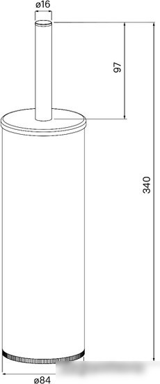 Ершик для унитаза IDDIS Optima Home BRU01CCi47