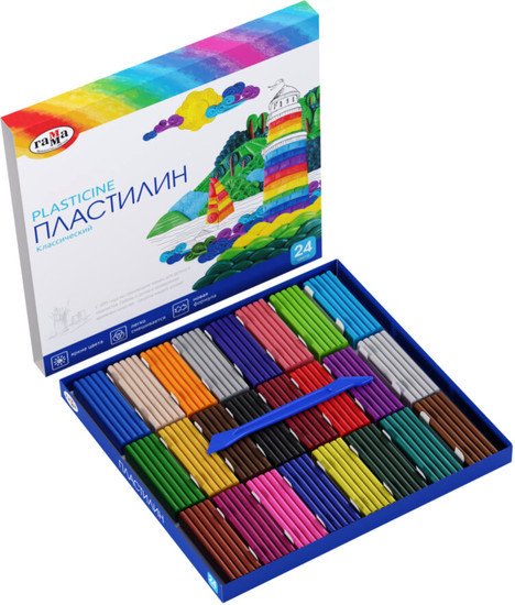 Пластилин Гамма Классический 281036 (24 цв)