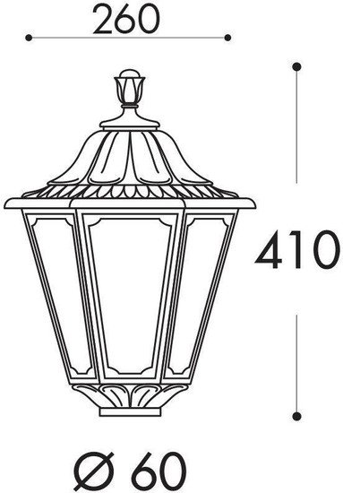 Садовый светильник Fumagalli Rut E26.000.000.AXF1R
