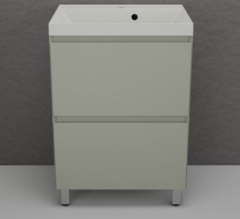 Symbolite Тумба под умывальник Манхэттен 60 Plus 2 ящика + Asti 60x45 (олива/жасмин)