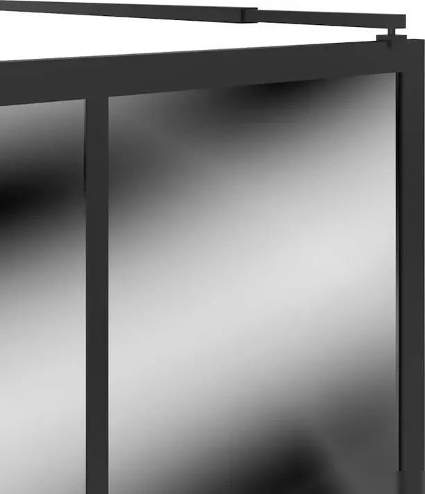 Душевая стенка Teymi Helmi 90x200 T00311 (тонированное стекло/черный матовый)