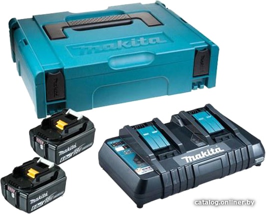 Аккумулятор с зарядным устройством Makita DC18RС + BL1860B (18В/6.0 Ah + 18В) Аккумулятор с зарядным устройством Makita DC18RС + BL1860B (18В/6.0 Ah + 18В)