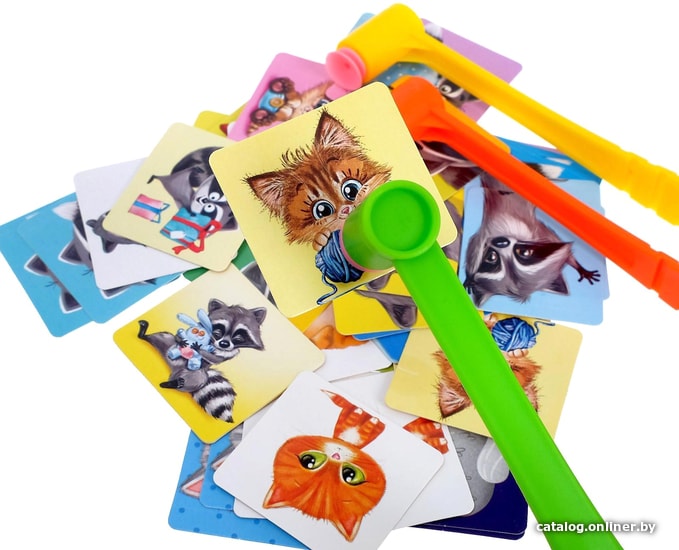 Настольная игра Лас Играс Веселые молоточки, котики-енотики 4172141