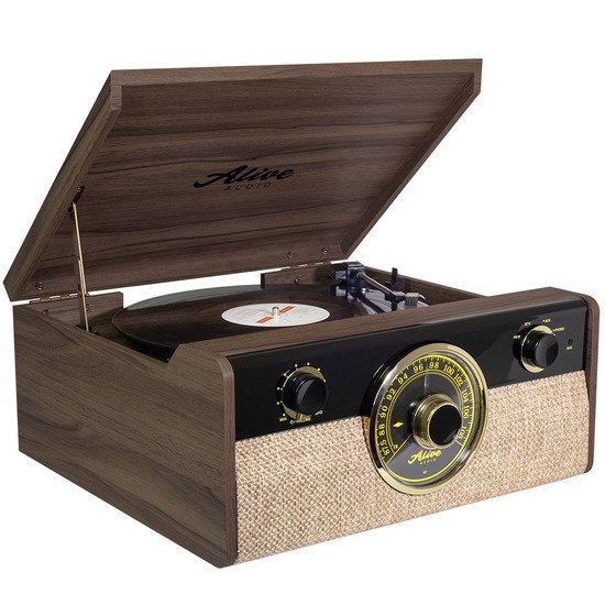Виниловый проигрыватель Alive Audio Fusion Dark Wood