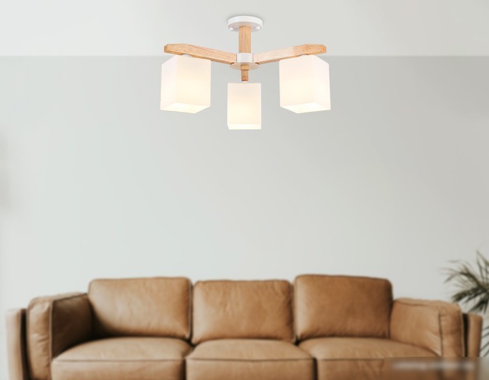 Люстра средней высоты Ambrella TR83115/3 WH/LW