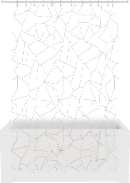 Шторка-занавеска для ванны Fora Peva Silver Glass FOR-PV15