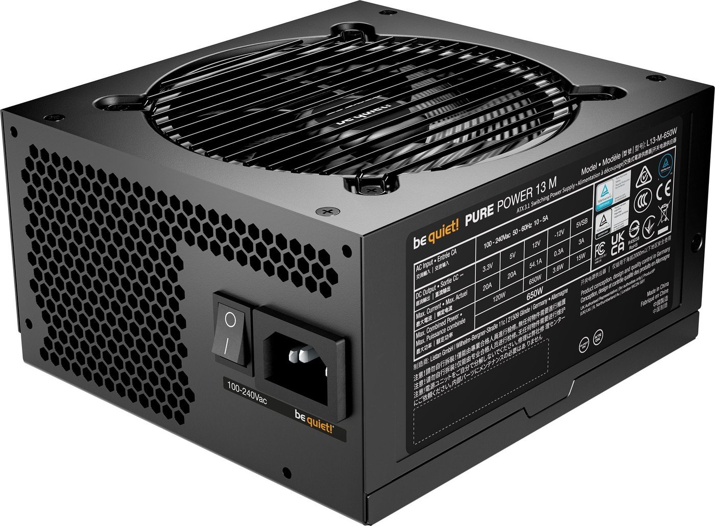 Блок питания be quiet! Pure Power 13 M 650W BP025