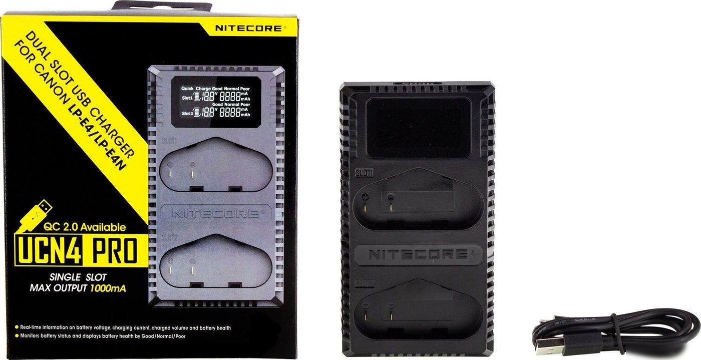 Зарядное устройство Nitecore UCN4 PRO