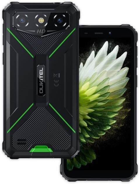 Телефон Oukitel G3 4GB/256GB (черный/зеленый)