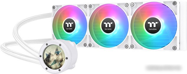 Жидкостное охлаждение для процессора Thermaltake TH360 V2 Ultra ARGB Snow Edition CL-W405-PL12SW-A