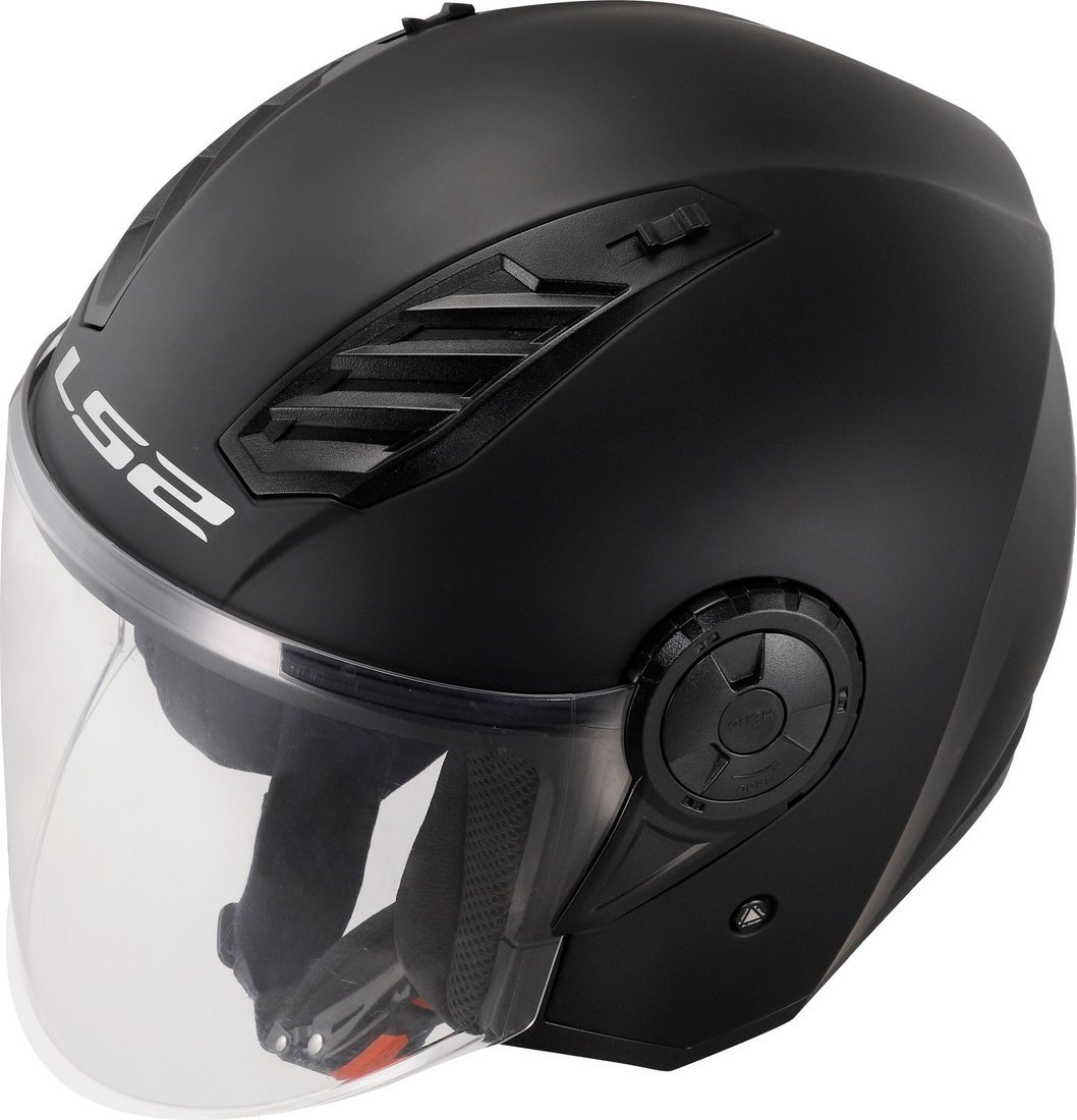 Мотошлем LS2 OF616 Airflow 2 Solid (M, черный матовый)