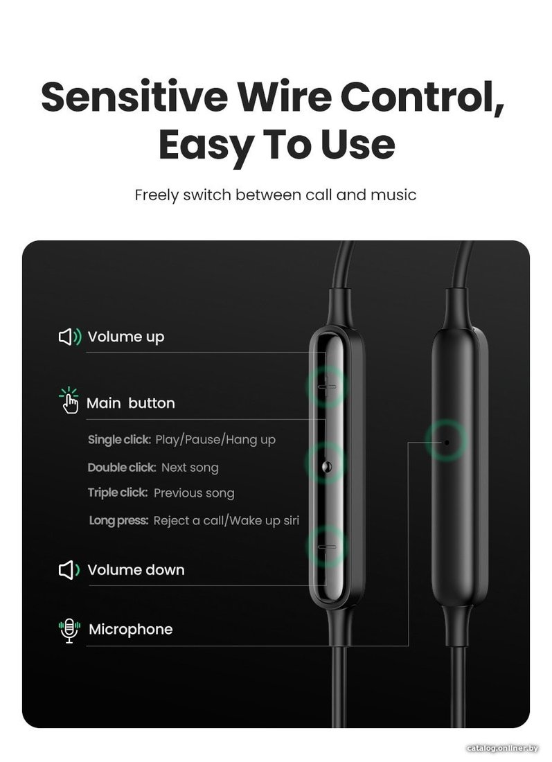 Наушники Ugreen EP103 Lightning
