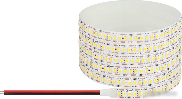 Светодиодная лента ЭРА LS2835 -19,2-240-12-3000K-IP20-1 year-5m теплый белый Б0059906