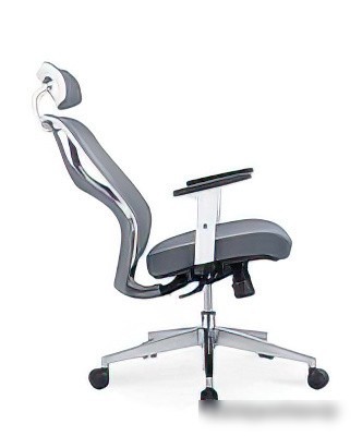 Кресло Norden Имидж Grey YS-0817H(D+T)W (белый пластик/серая сетка)