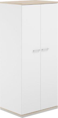 Шкаф распашной Norden 80x60x183.3 AG.222.WH.AR.WH (белый/акация равелло/белый)