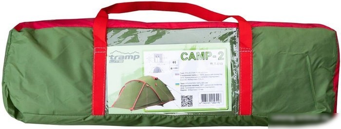 Треккинговая палатка TRAMP Camp 2 (зеленый)