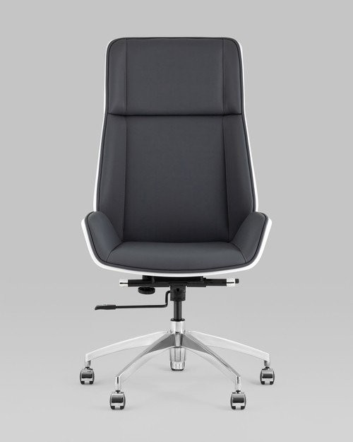 Офисное кресло TopChairs Crown SN A312 8386-16 White Back (серый/голубой)