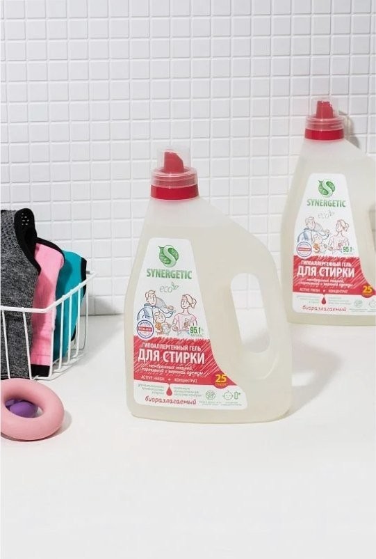 Гель для стирки Synergetic Active Fresh биоразлагаемый 1.5 л