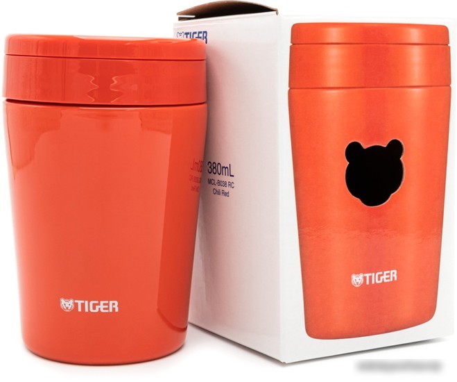 Термос для еды Tiger MCL-B038 380 мл (красный)