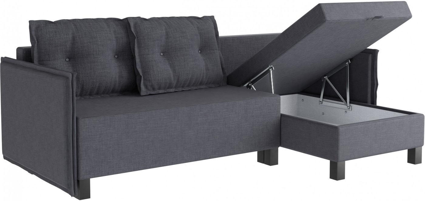 Угловой диван Mio Tesoro Туули (Dark Grey)