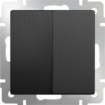 Выключатель проходной Werkel WL04-SW-2G-2W (Графит рифленый)