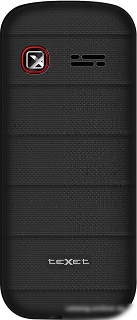 Кнопочный телефон TeXet TM-130 (черный/красный)