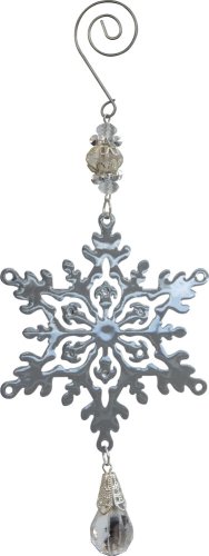 Елочная игрушка Волшебная страна Снежинка R100951 (серебристый)