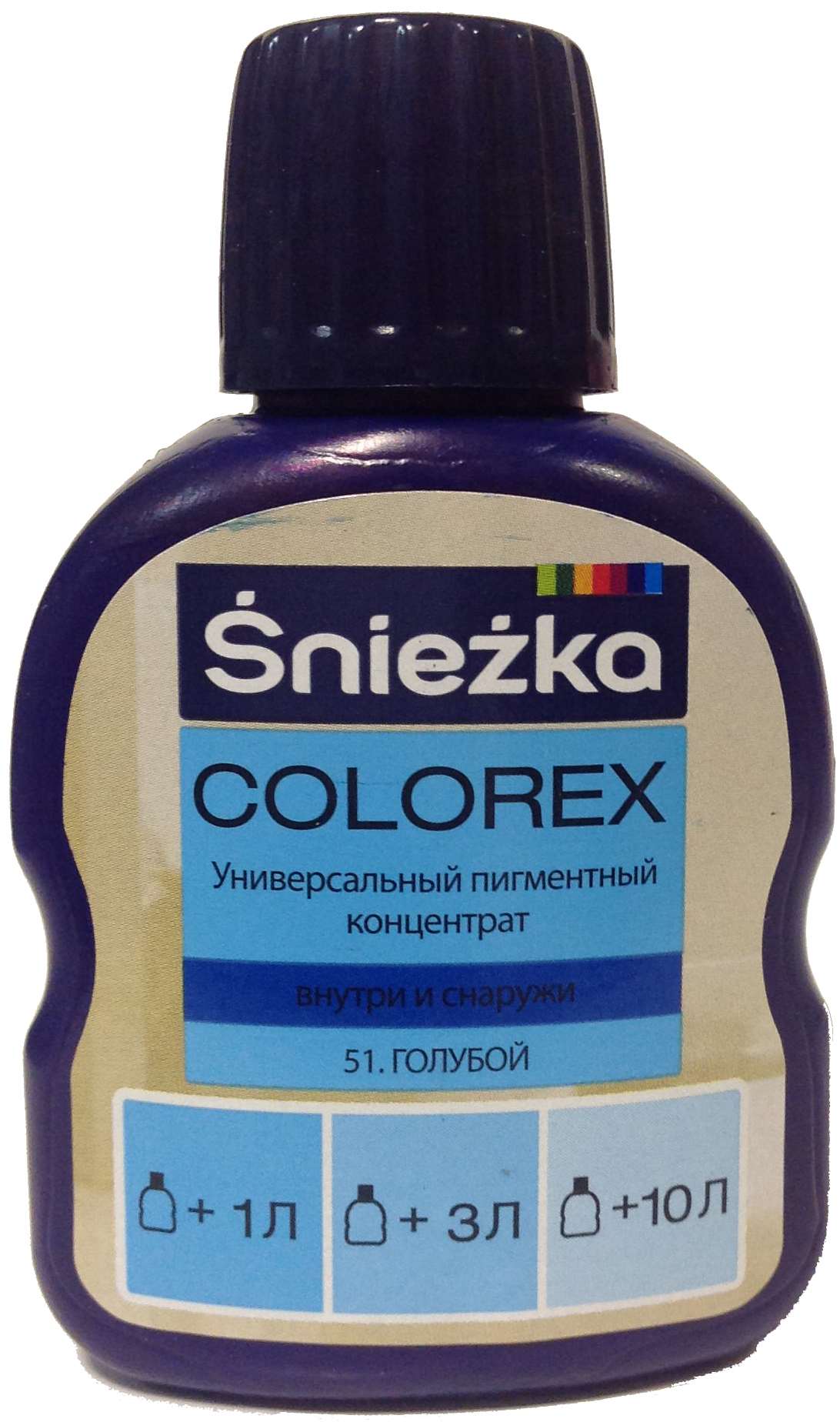 Колеровочная краска Sniezka Colorex 0.1 л (№51, голубой)