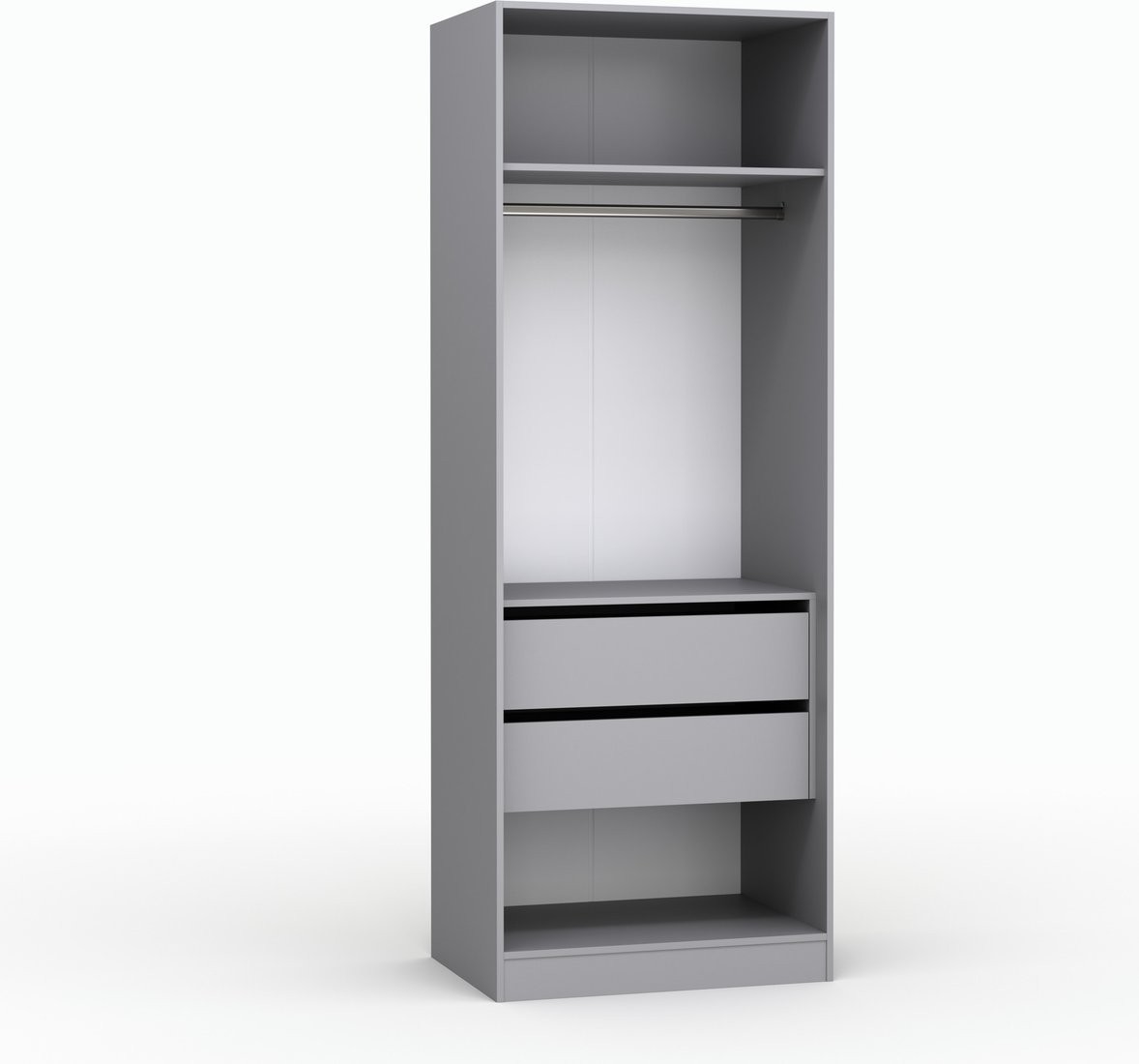 Шкаф распашной Кастанье Модерн Ш 800.2 (серый шифер)