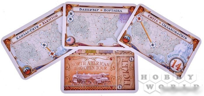 Настольная игра Мир Хобби Ticket To Ride: Америка 1910 (дополнение)