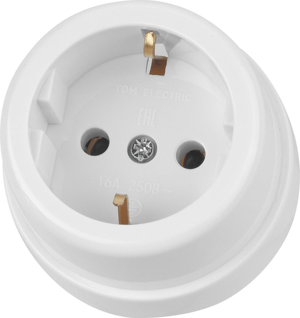 Розетка TDM Electric Ретро SQ1806-0527 (белый)