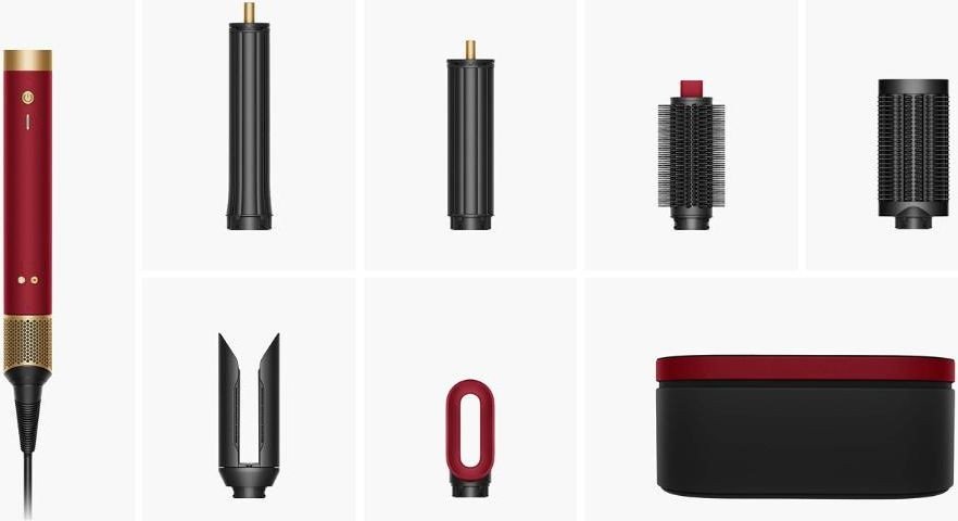 Фен-стайлер Dyson Airwrap Co-anda2x HS09 Straight+Wavy (евровилка, красный бархат/золотой)