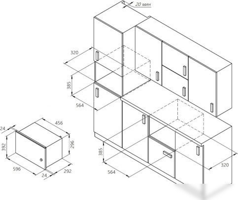 Микроволновая печь Akpo MEA 2002 Flat BL