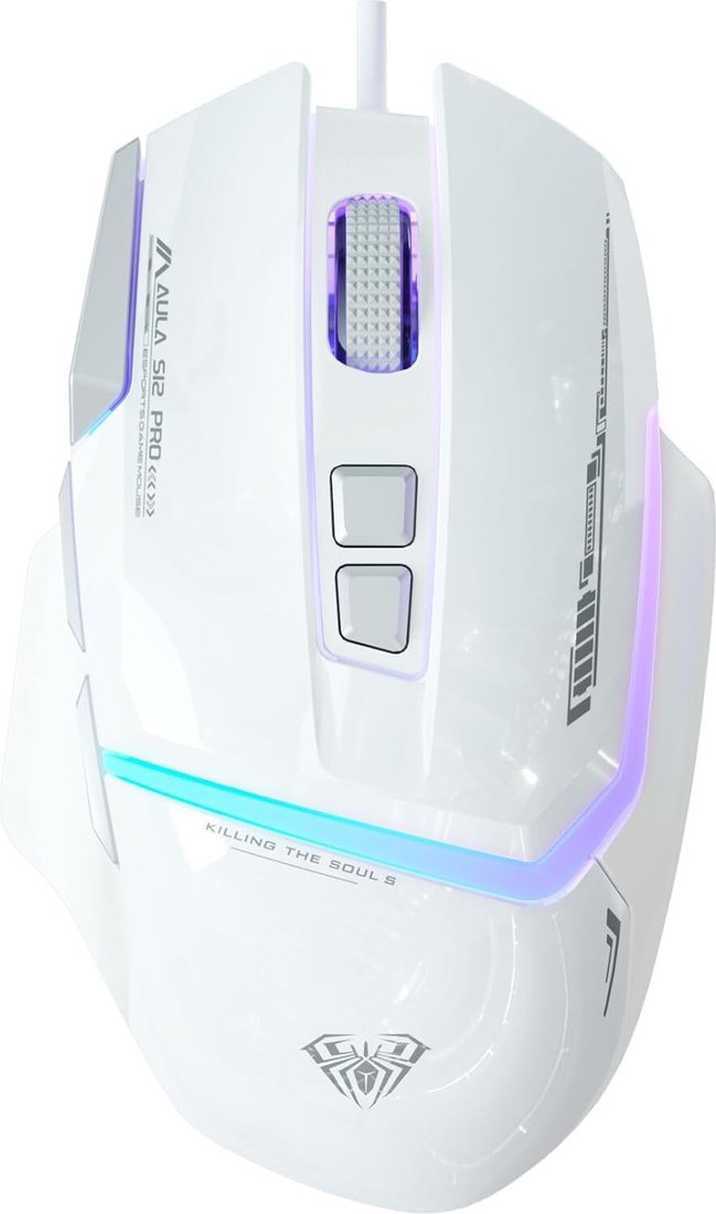 Игровая мышь AULA S12Pro (белый) Игровая мышь AULA S12Pro (белый)