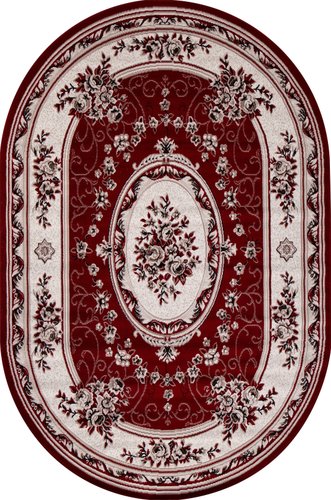 Ковер для жилой комнаты Merinos Gavana 5444-OVAL-RED (3x4)