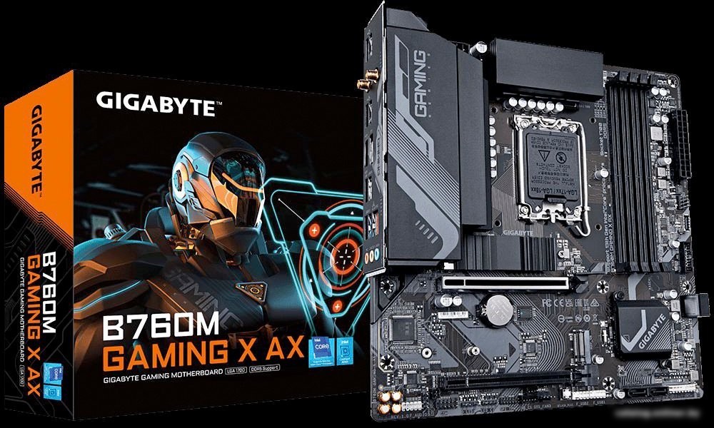 Материнская плата Gigabyte B760M Gaming X AX (rev. 1.x)