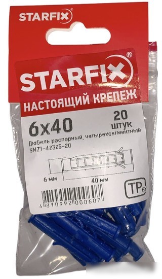 Дюбель распорный Starfix SMZ1-42325-20 (20 шт)