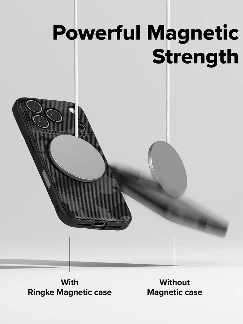 Чехол для телефона Ringke Onyx Magnetic для iPhone 17 Pro Camo Black