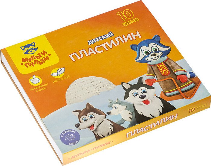 Пластилин Мульти-пульти Енот на Аляске ДП_10234 (10цв)