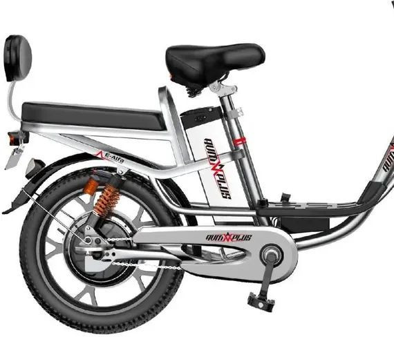 Электровелосипед AVM.Plus E-ALFA 20 Pro (серебристый)