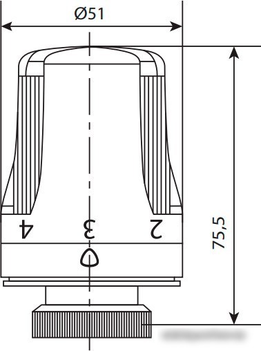 Термоголовка Royal Thermo RTE 50.030