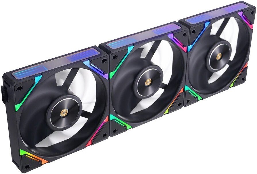 Комплект вентиляторов для корпуса 1stPlayer XF7 ARGB (3 шт, черный)